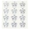 12 Packs: 12 ct. (144 total) Clear Flower Rhinestone Stickers by Recollections™